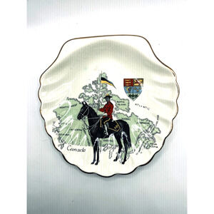 Royal Canadian Mounted Police RCMP Souvenir Plate Canada Sandland Ware England